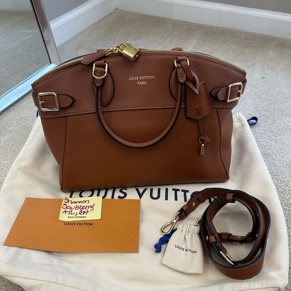 Louis Vuitton Handbags - Louis Vuitton Vendome Taurillon Leather Top Handle Bag & Crossbody Strap